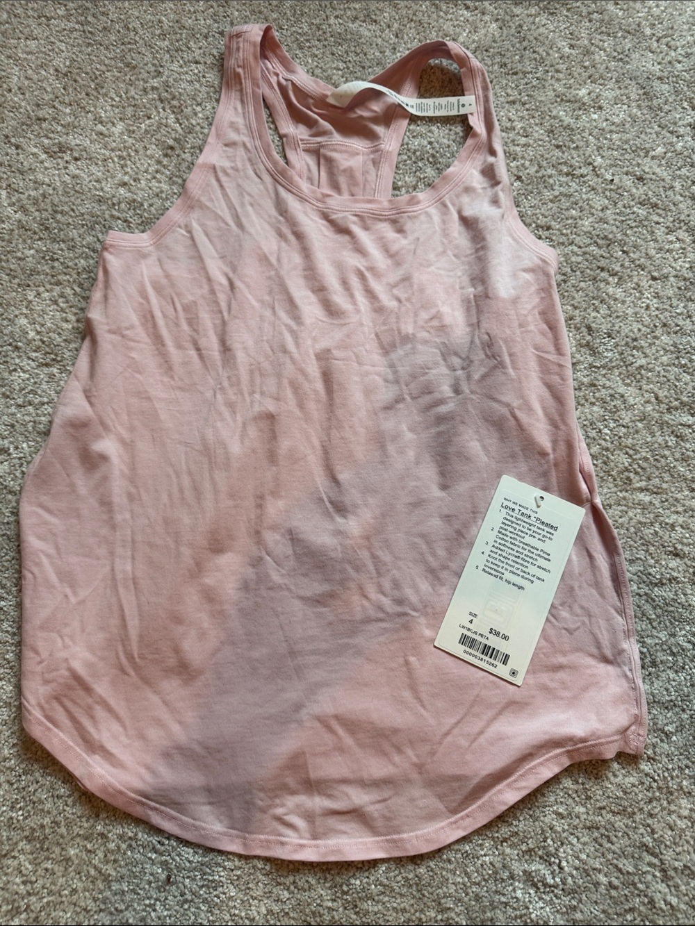 Love tank pleated